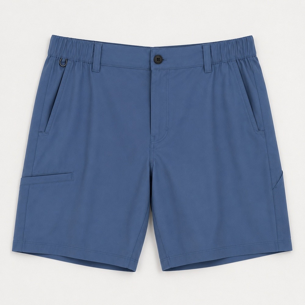 Eddie Bauer Tech Shorts Mens XL Blue EB011289 Flex Waist Stretch 9in Inseam